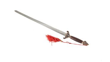 Tai Chi Schwert Übungsschwert mit Holzscheide braun